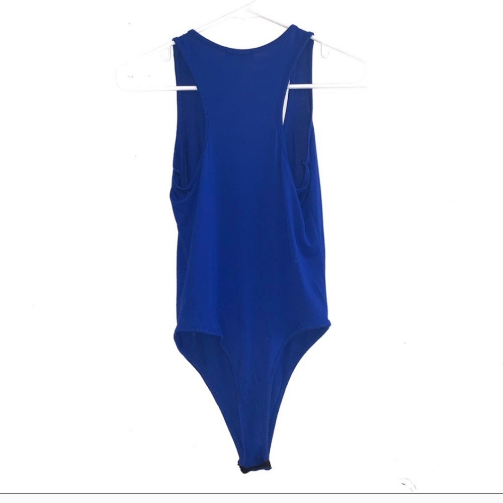 Blue Racer Back Bodysuit - Picture 2 of 3